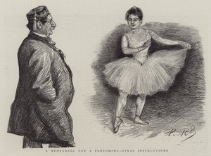 A Rehearsal for a Pantomime, Final Instructions
